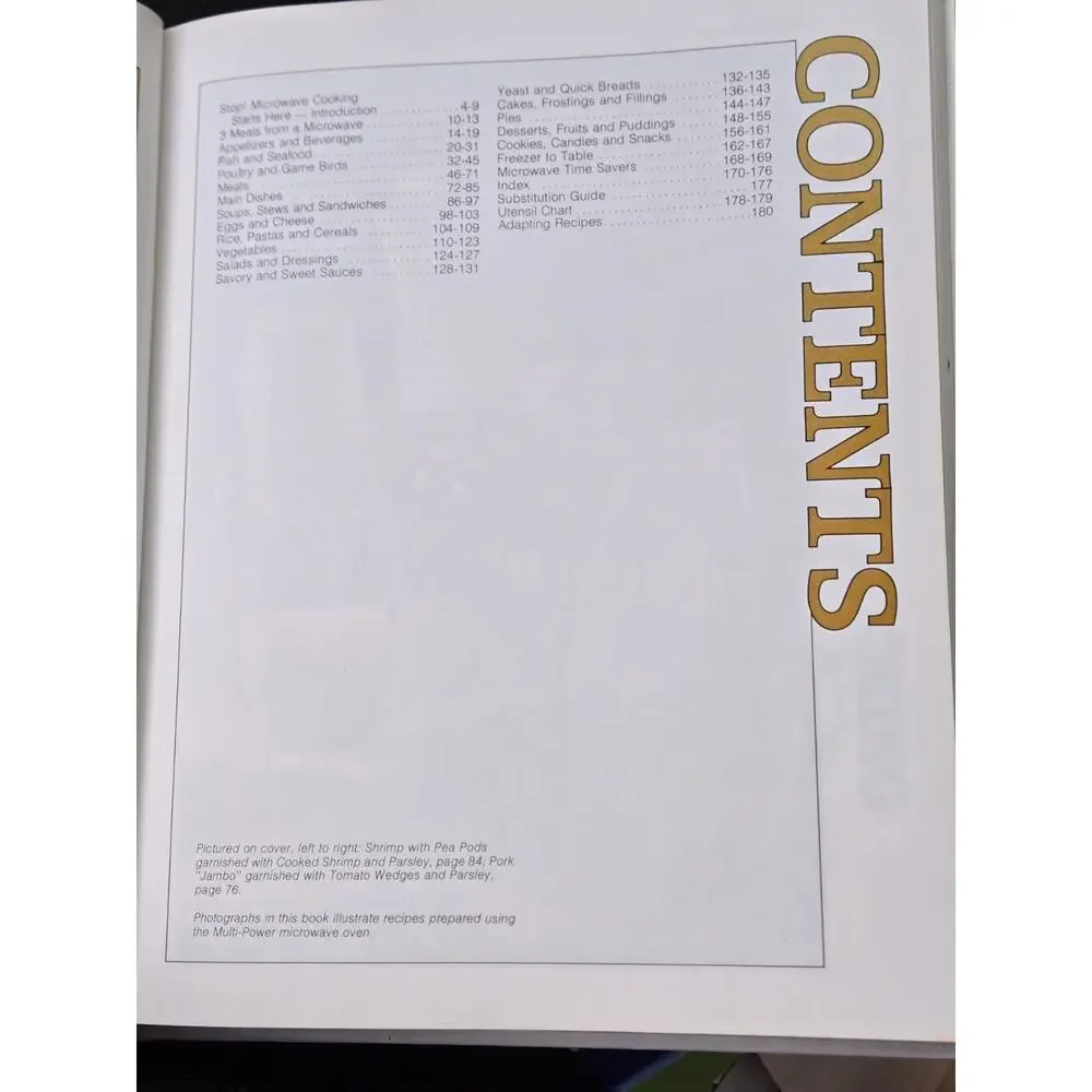 Vintage 1975 Sears Multi-Power Microwave Cooking Cookbook Hardcover Cook Book